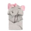Hudson Baby Unisex Baby Cotton Animal Face Hooded Towel, Pretty Elephant, One Size 18 81lJP2yovS
