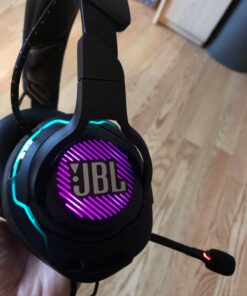 JBL Quantum ONE - Over-Ear Performance Gaming Headset with Active Noise Cancelling (Wired) - Black, Large Headphones 65 81lJleL8ZZL