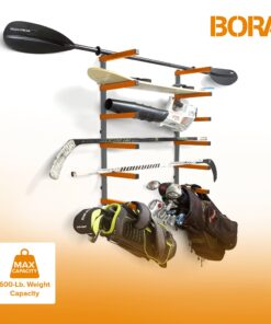 Bora Wood Organizer and Lumber Storage Metal Rack with 6-Level Wall Mount – Indoor and Outdoor Use, In Orange | PBR-001 53 81lKbqjvkHL