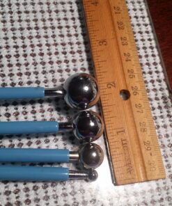 Evwoge 4pcs Ball Repairing Stick Embossing Stylus Modelling Dotting Sculpting Tools Double Ended Cake Decoration Tools, Ball Caulking Finisher Ceramic Tile Glue Gap Scraping Tool 18 81lKopMptnL