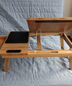 Sofia + Sam Multi Tasking Lap Desk with Adjustable Tilt Surface | Mouse Pad | Fits Laptops Up to 15" | Tablets Up to 9.6" | Smart Phones Up to 3.5" | Natural | | Computer Lap Tray 36 81lKrqDRcOL