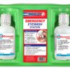 Rapid Care First Aid 8000 Eye Wash Station, FDA Compliant, Wall Mountable, 2 x 16 oz Sterile Isotonic Eye Wash Bottles, 17" x 10 3/8" x 3 1/2" Eye Wash Station: 2 x 16oz Eye Wash 37 81lLNE3cNL
