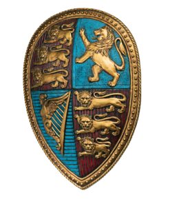Alternative view of Design Toscano Queen Victoria's Royal Coat of Arms Shield Sculpture 24 Inch, Red, Blue and Gold