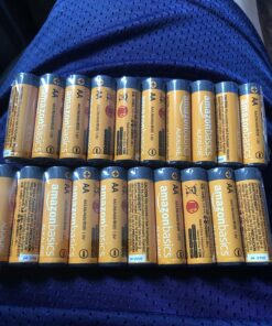 Amazon Basics 20-Pack AA Alkaline High-Performance Batteries, 1.5 Volt, 10-Year Shelf Life 20 Count (Pack of 1) 30 81lM2yVTVL