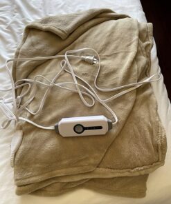 Electric Heated Blanket 72"x84" Full Size with 4 Heating Levels and 10 Hours Auto-Off Large Oversized Heating Blanket with Soft Plush Fabric for Bedding - Beige Full(72"x84") 43 81lMHv1ZSHL