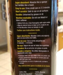 Cleantools The Absorber Synthetic Premium Drying Chamois Cloth for Car: Super Absorbent, Scratch-Free and Washable | 27-Inch x 17-Inch, Natural | Discontinued| Replacement PN: 14943 Single 29 81lNijjmqtL