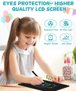 LCD Writing Tablet Kids Toys for 3 Year Old Boys Girls Gifts,8.5 Inch Doodle Board Drawing Pad Gifts for Kids,Toddler Educational Toys for 3 4 5 6 7 Years Old Boys and Girls Black 26 81lOBan1MmL