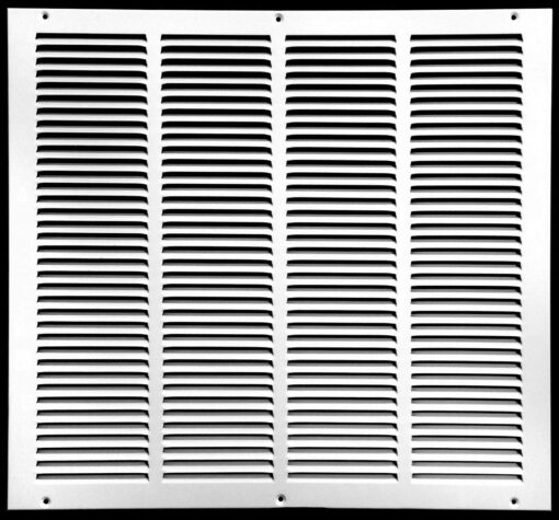 14"w X 14"h Steel Return Air Grilles - Sidewall and Ceiling - HVAC Duct Cover - White [Outer Dimensions: 15.75"w X 15.75"h] 14 X 14