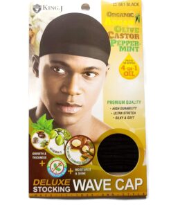 Healthy Treated Wave Deluxe Stocking Wave Cap Black (3 Pack) 1 Count (Pack of 3) 7 81lPD6OqB5L