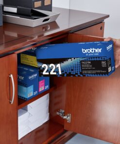 Brother Genuine Standard Yield Toner Cartridge, TN221BK, Replacement Black Toner, Page Yield Upto 2,500 Pages, Amazon Dash Replenishment Cartridge, TN221 Single Toner Set 14 81lQAntv2lL