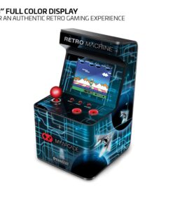 My Arcade Retro Machine Playable Mini Arcade: 200 Retro Style Games Built In, 5.75 Inch Tall, Powered by AA Batteries, 2.5 Inch Color Display, Speaker, Volume Control 23 81lQRrofAgL
