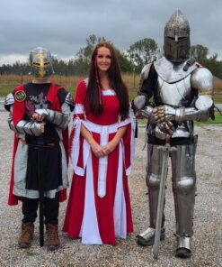 Men's Medieval Knight Costume Small/Medium Black,silver,red 26 81lQamKXvoL