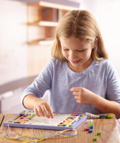 Alternative view of Melissa & Doug Created by Me! Alphabet Beads Deluxe Wooden Stringing Beads, 200+ Beads and 8 Laces for Jewelry-Making