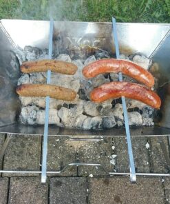 BearMoo Kabob Skewers 17" Stainless Steel BBQ Barbecue Skewers 7/20" Flat Metal Grilling Skewers Set, Reusable BBQ Sticks (Set of 12 +1 X Handy Storage) 12pcs 33 81lSWlTIsjL