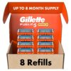Gillette Fusion5 Power Razor Blade Refills, 8 Count, Lubrastrip for a More Comfortable Shave for Men 8ct Blade Refills 17 81lTa3GB L