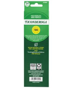 Ticonderoga Wood-Cased Pencils, Unsharpened, 2 HB Soft, Yellow, 24 Count 24 Count (Pack of 1) 16 81lTdFVlbL