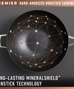 Calphalon Premier Hard-Anodized Nonstick Cookware, 11-Piece Pots and Pans Set New Cookware Set w/ MineralShield™ 13 81lTwZeeHuL