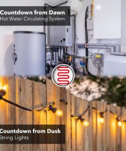 BN-LINK Short Period Repeat Cycle Intermittent Timer, Interval Timer - Day, Night, or 24 Hour Operation, Photocell Light Sensor Dusk to Dawn for Hydroponics Aquaponics Aeroponics 4.3 in * 2.3 in* 2.1 in 28 81lW0olcJlL