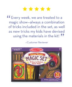 Melissa & Doug Deluxe Solid-Wood Magic Set With 10 Classic Tricks for ages 8+ years 19 81lWJA8ZgdL