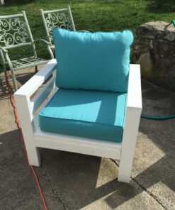 Greendale Home Fashions Deep Seat Cushion Set, Teal 15 81lXHKQYy2L