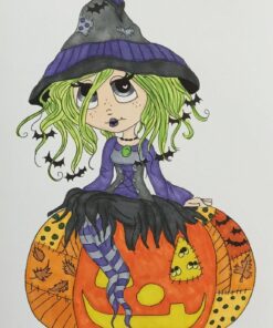 Lacy Sunshine's Halloween Coloring Book Volume 4: Whimsical Witches, Ghosts, Pumpkins and Vampires (Lacy Sunshine's Coloring Book) 26 81lXVkCcOUL
