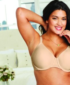 Playtex Women's Secrets All Over Smoothing Full-Figure Underwire Bra US4747 38DD Nude Stripes 14 81lXuPs0QES