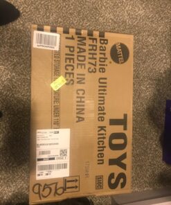 Barbie Kitchen Playset with Doll, Lights & Sounds, Food Molds, 5 Dough Colors and 20+ Accessories Standard 26 81lbZh2lYL