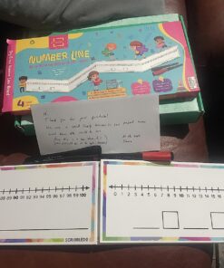 0-100 Dry Erase Number Line Board Double Sided 4 Feet Number Lines for Students with a Red & Black Dry Erase Marker Featuring 0-100 Number Line on One Side and Blank Line on The Reverse Side Set of 1 Board/2 Markers 44 81lbZiiZbxL