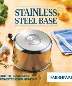 Farberware Classic Stainless Steel 2-Quart Mirror Satin Covered Saucepan, Silver Saucepot w/ Regular Lid (2 Quart) 20 81lbbFcNnKL