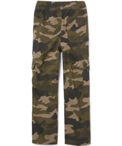 The Children's Place Boys' Pull on Cargo Pants 7 Olive Camo Single 6 81ldRLoSTnL