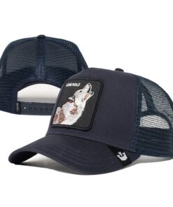 Goorin Bros. Trucker Hat Men - Mesh Baseball SnapBack Cap - The Farm One Size Navy (Wolf) 20 81ldkvEX9nL
