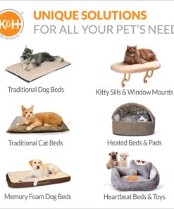 K&H Pet Products Lectro-Kennel Outdoor Heated Pad with Free Cover Black Medium 16.5 X 22.5 Inches 60 Watts 23.0"L x 17.0"W x 1.0"Th Retail Box 17 81lfVmFN8cL 11