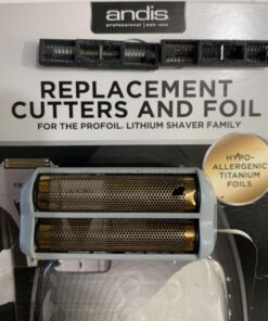 Andis 17155, Pro Shaver Replacement Foil & Cutter - Compatibles With Andis Models, Super Soft Gold Titanium Cutters - For Close Cutting, Smooth Shaving, No Bumps/Irritation, Zero Finish – Gray Gray Replacement Foil & Cutter 20 81lgAOgM35L