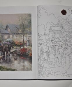 Posh Adult Coloring Book: Thomas Kinkade Designs for Inspiration & Relaxation (Posh Coloring Books) (Volume 14) Paperback 48 81ljeKSsbFL