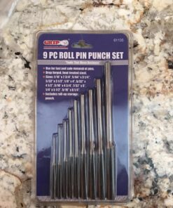 Grip 9 pc Roll Pin Punch Set - Gunsmithing, Automotive, Watch Repair, Jewelry, Crafts - Roll-Up Storage Pouch Included 17 81lkSickQxL