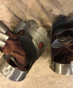 Metal Armour Hand Gloves Pair with Inviting Decor Appeal-(36302) halloween Gloves 31 81llxexSQ6L