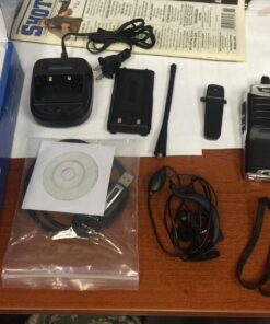 Retevis RT7 Walkie Talkies for Adults Rechargeable 16CH Hand Free Emergency Long Range Two Way Radio with Earpieces(Silver Black,5 Pack) with original G shape earpiece 33 81loFFqLLHL