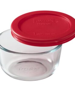 Alternative view of Pyrex Simply Store 8-Piece Glass Food Storage Set (4 vessels and 4 lids), standard packaging 8 PC Set Clear