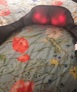 Snailax Cordless Massager - Shiatsu Neck and Shoulder Massager with Heat, Portable, Lumbar, Foot Electric Massage Pillow Black 36 81lswsElxNL