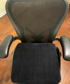 Aeris Large Seat Cushion for Office Chairs - Memory Foam Chair Cushion for Sciatica Pain for Sitting Long Hours & Driving-Perfect for Car &Truck Seats, Wheelchairs, Tailbone Pain- Washable Cover Black 38 81lv5gc3PnL