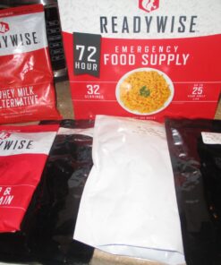 READYWISE - 72 Hours, 32 Servings, Emergency Food Supply, MRE, Pre-made, Freeze-Dried, Survival Food, Meal Essentials for, Camping, Hiking, and, Emergencies, Individually Packaged, 25-Year Shelf Life 29 81lvedPKXEL
