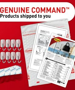 Command Small Wire Toggle Hooks, Damage Free Hanging Wall Hooks with Adhesive Strips, No Tools Wall Hooks for Hanging Christmas Decorations, 10 Clear Hooks and 12 Command Strips 10 Hooks 28 81lw3ogVirL