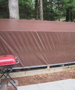 10x15 Multi-Purpose Silver/Brown Heavy Duty DRY TOP Poly Tarp (10'x15') 10x15 Feet Heavy Duty Tarp 19 81lwQzHrQRL