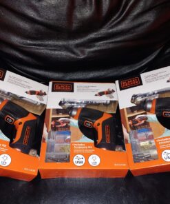 BLACK+DECKER Cordless Screwdriver with Pivoting Handle, Electric Screwdriver, 180 RPM, 3.6V, Charger and 2 Hex Shank Bits Included (Li2000) Screwdriver Only 37 81lxhCGvEBL