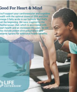 Life Extension Super Omega-3 EPA/DHA Fish Oil, Sesame Lignans & Olive Extract - Omega 3 Supplement - For Heart Health and Brain Support - Gluten Free, Non-GMO - 240 Easy-to-swallow Softgels 15 81lyKax27YL