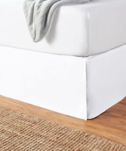 Amazon Basics Lightweight Pleated Bed Skirt, Twin, Bright White 11 81lyvHsn2AL