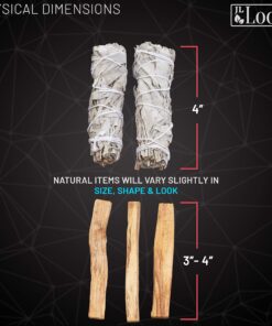 JL Local Smudge Kit Refill - White Sage & Palo Santo for Smudging, Healing, Smoke Cleansing, Meditating & Incense (Sage & Palo Refill) Sage & Palo Refill 15 81lzhZaNoFL