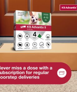 K9 Advantix II Small Dog Vet-Recommended Flea, Tick & Mosquito Treatment & Prevention | Dogs 4-10 lbs. | 4-Mo Supply, 4 Pack Small Dog only 22 81m4Lh6QsXL