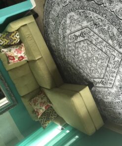 SAFAVIEH Adirondack Collection Area Rug - 8' Round, Silver & Black, Oriental Medallion Design, Non-Shedding & Easy Care, Ideal for High Traffic Areas in Living Room, Bedroom (ADR108A) Silver/Black 17 81m6JsLeBXL