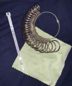 CDBOVID Ring Gauge Tool Ring Stainless Ring on Finger Measuring Ring Tool, Jewelry Sizers Rings Custom Standard Hand Rings Accessories 13 18 81m6xvPnlL